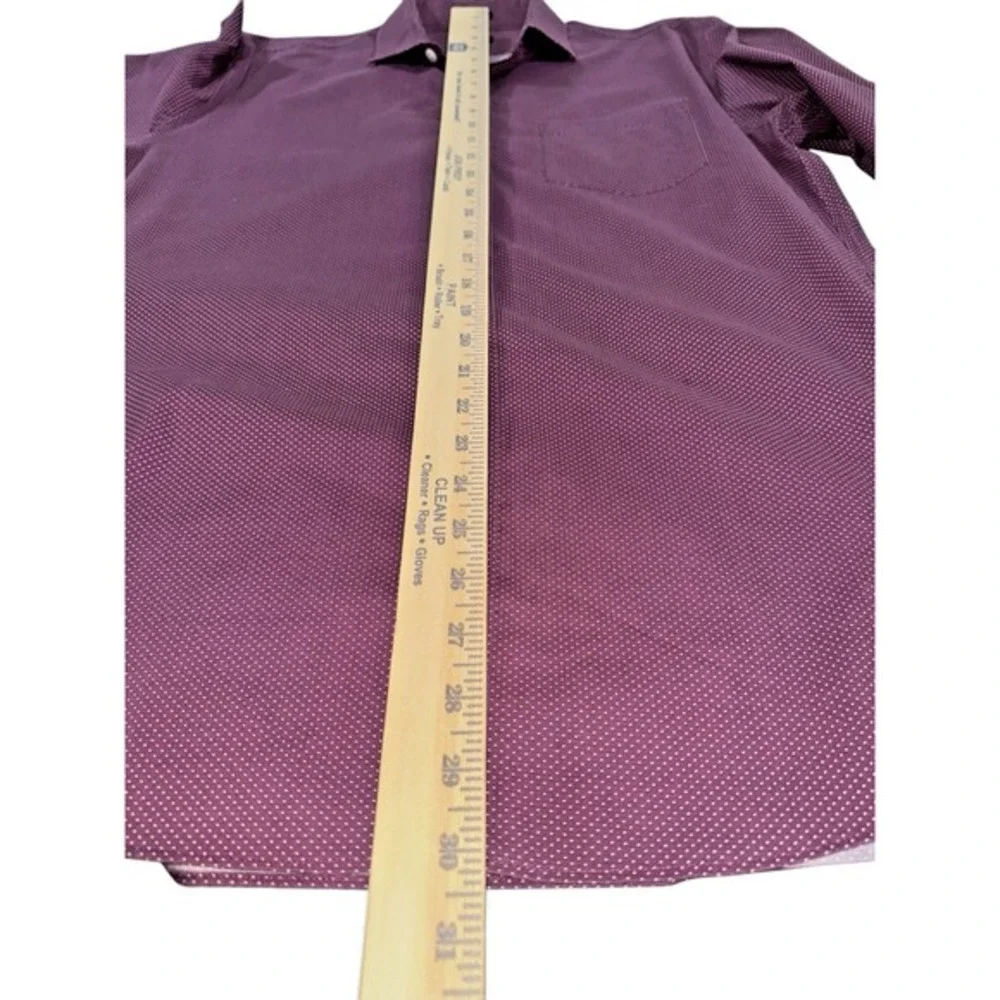 J Crew Thompson Shirt MENS LARGE 16-16.5 PRE-OWNED Purple Button Up WRINKLE FREE